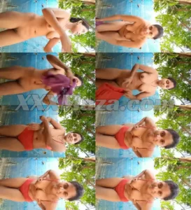 Bangladeshi Dehati Girl Bathing and Wearing Clothes