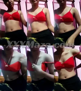 Indian Teen Girl Showing her Small Boobs to Lover