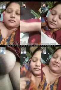 Bangladeshi Bhabhi Showing her Big Boobs to Hubby