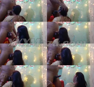 Newly Married Hyderabad Bhabhi Giving Blowjob