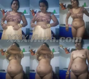 Bangladeshi Boudi Saree Removing Nude