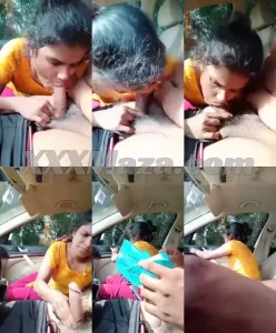 Desi Randi Blowjob and Cum in Mouth Inside Car