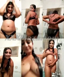 Sexy Indian Naked Model Bathing