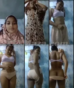 Muslim Hijab Girl Removing her Salwar Kameez