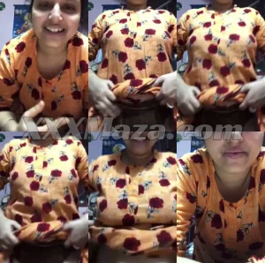 Shy Big Boobs Bhabhi Quickly Showing her Boobs