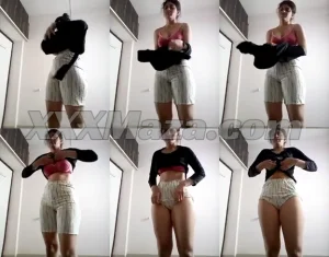 Indian Tall Girl Showing her Boobs and Sexy Legs