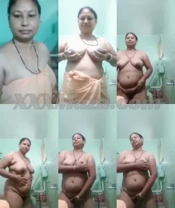 Unsatisfied Desi Aunty Nude Showing From Bathroom